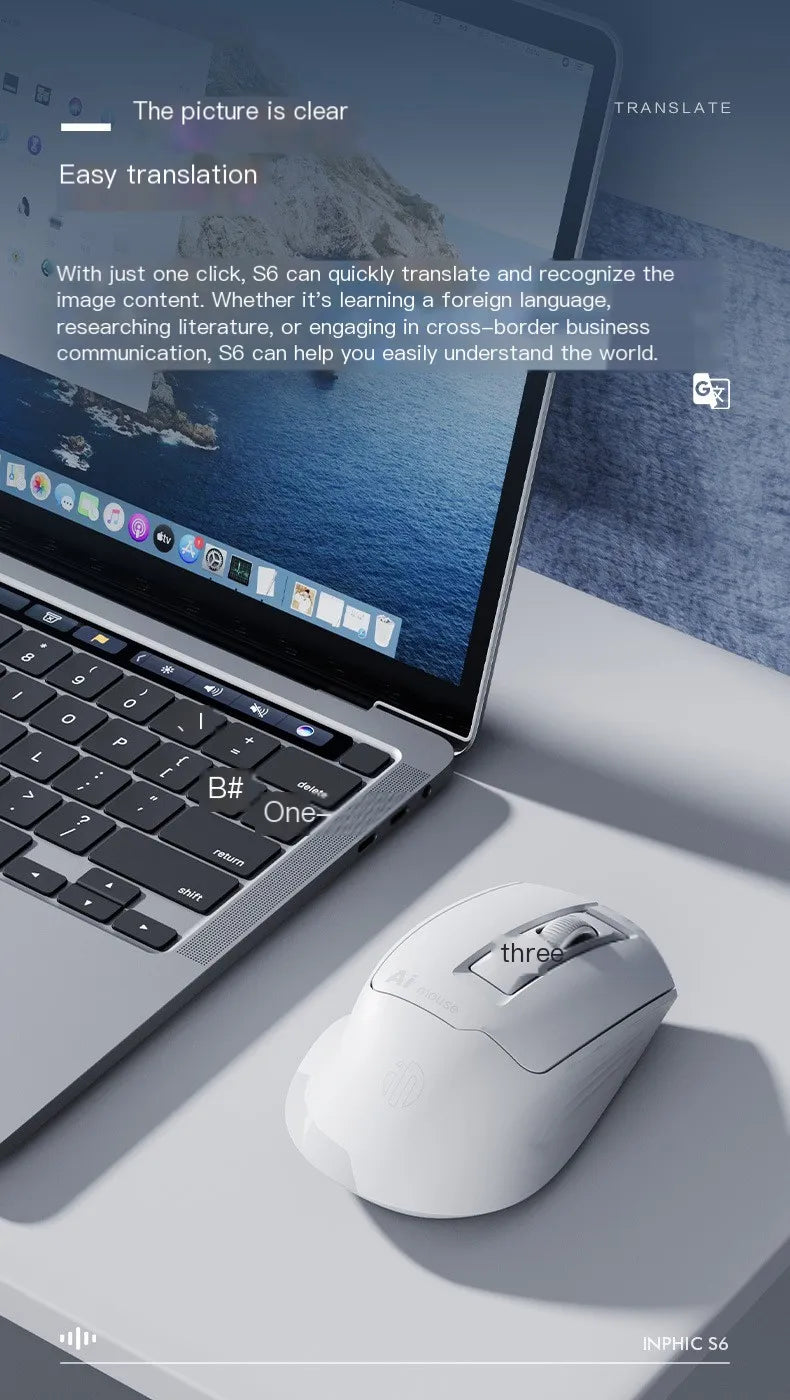 VoiceClick AI Voice Mouse – Wireless Dual-Mode, Voice Typing & Silent Click
