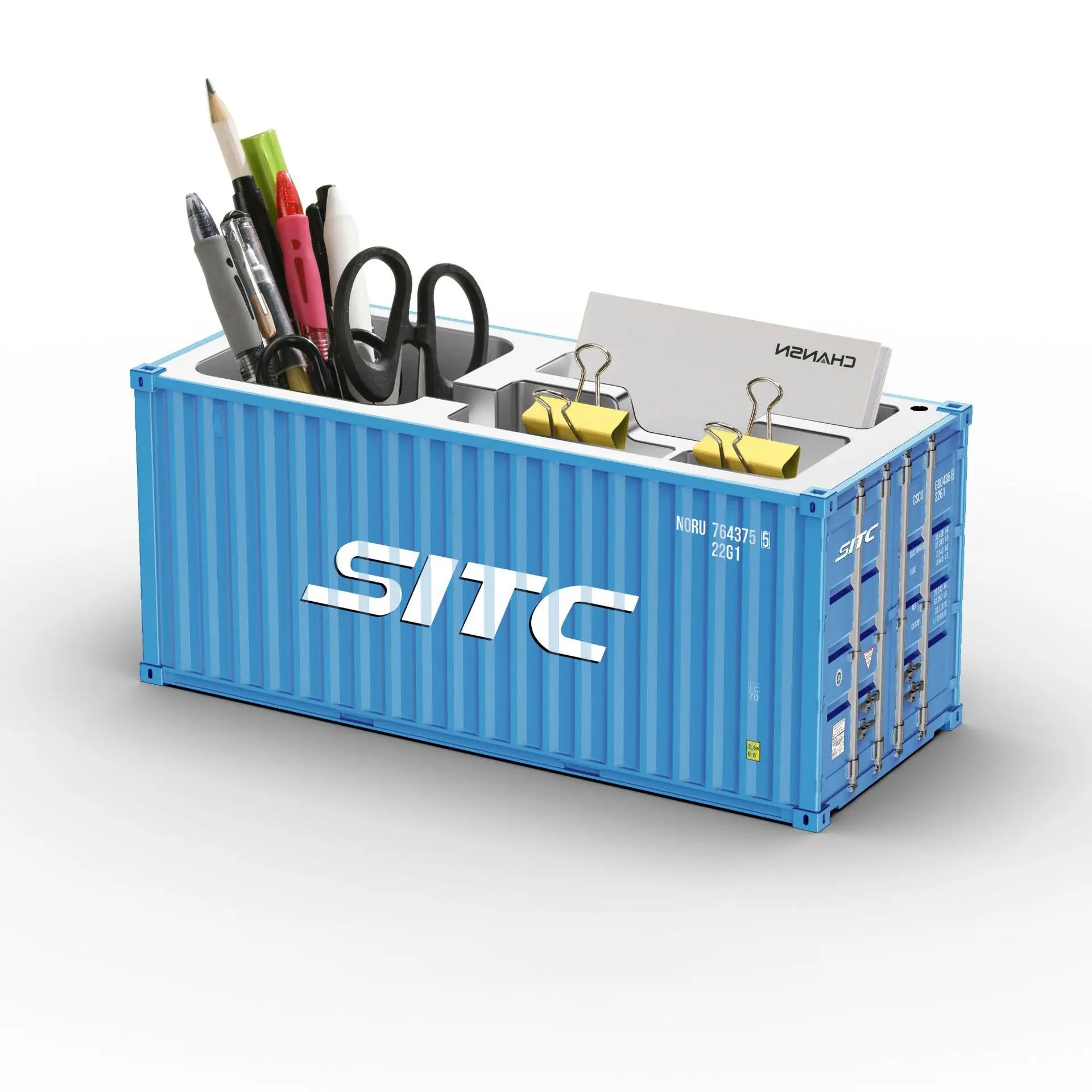 ContainerDesk Miniature Shipping Container Pen Holder – Desk Organiser & Home Decor