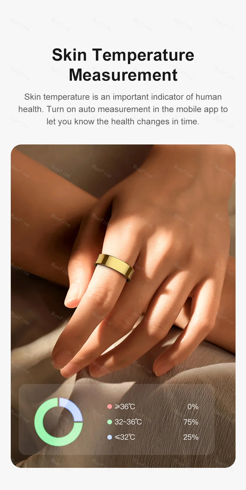 R09 Smart Ring – Health Monitor, Step Tracker & Remote Control for Android & iOS