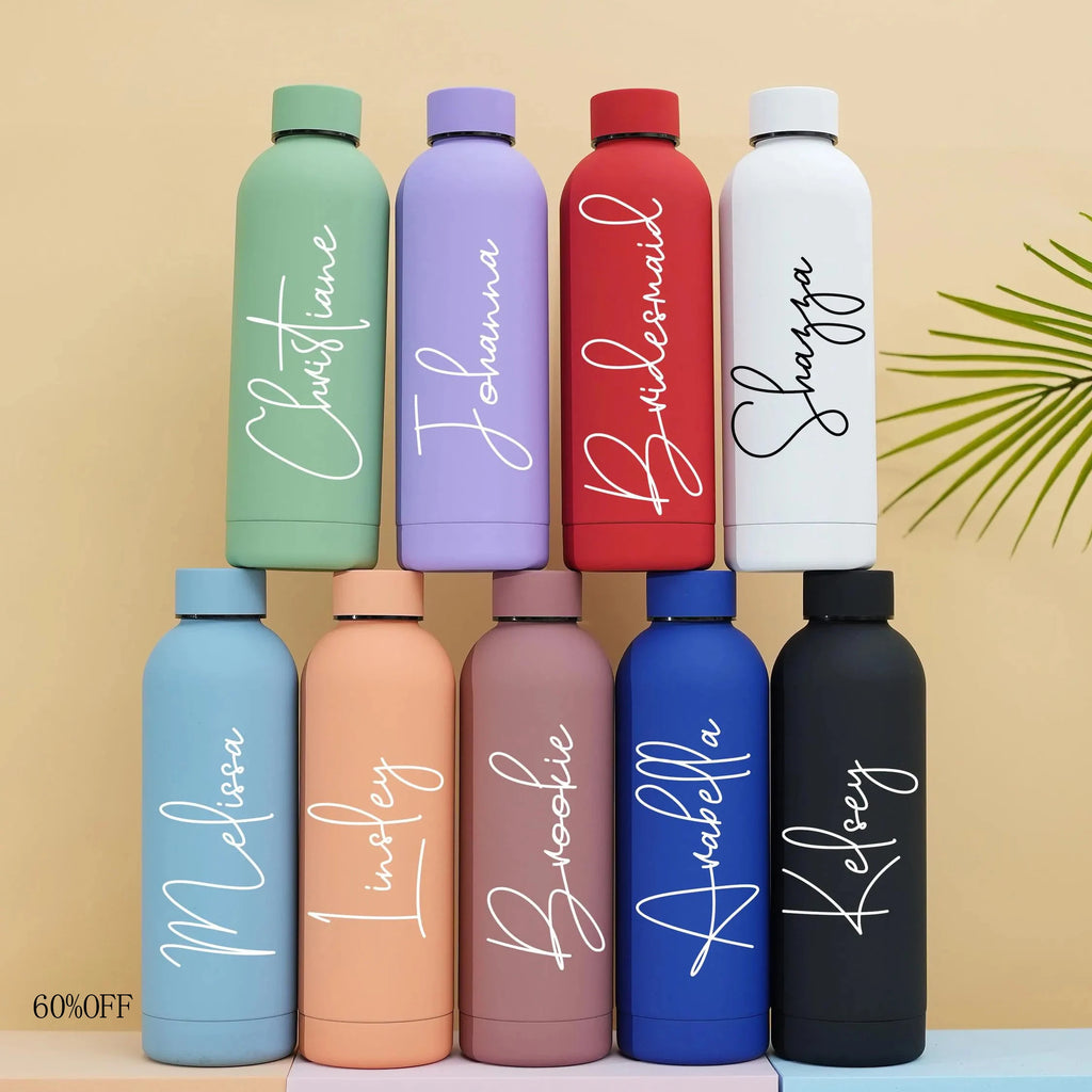 PersonalFlask Custom Engraved Stainless Steel Water Bottle – Insulated Thermos