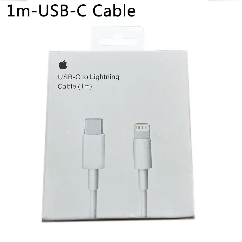 20W USB-C Fast Charger for iPhone 17, 16, 15, 14 – Includes Apple Cable