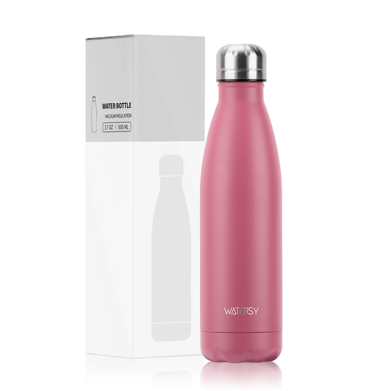 WATERSY 500ml Stainless Steel Vacuum Flask – Insulated Thermos for Coffee & Sport