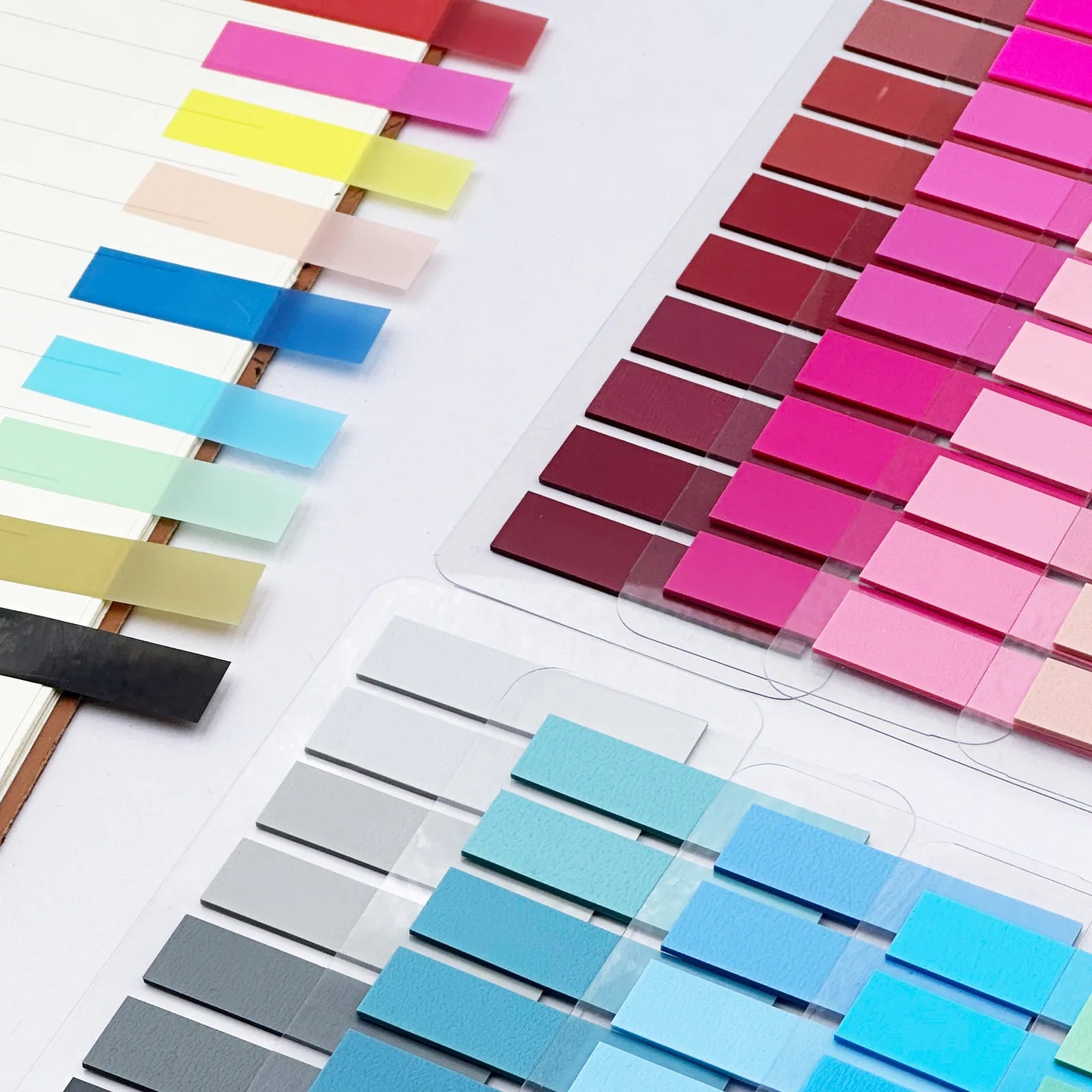 ColorTab 200-Pack Fluorescent Index Tabs & Sticky Flags – Transparent Page Markers