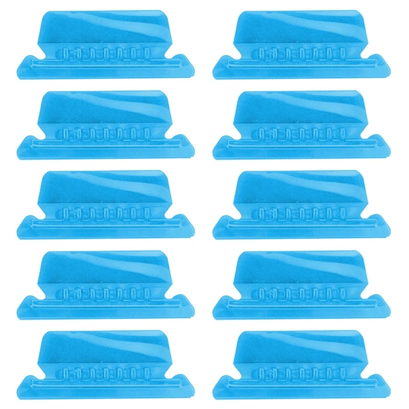 ClearTab 10-Pack Coloured Hanging Folder Tabs with Inserts – 2 Inch Plastic