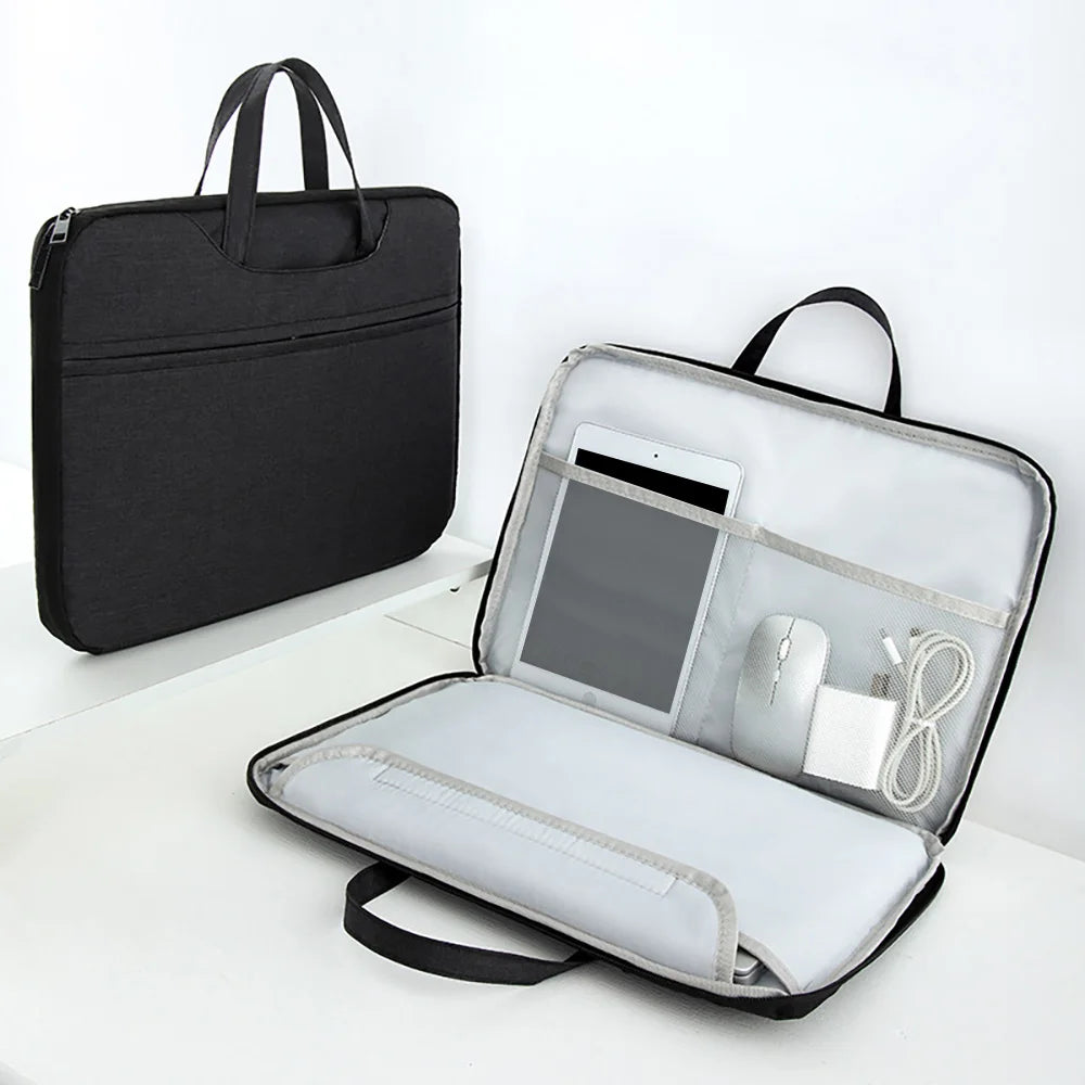 Laptop Bags 13.3 14 15 15.6 inch Cover For MacBook Air Pro Xiaomi Huawei ASUS Notebook Case Men Women Portable Handbag Briefcase