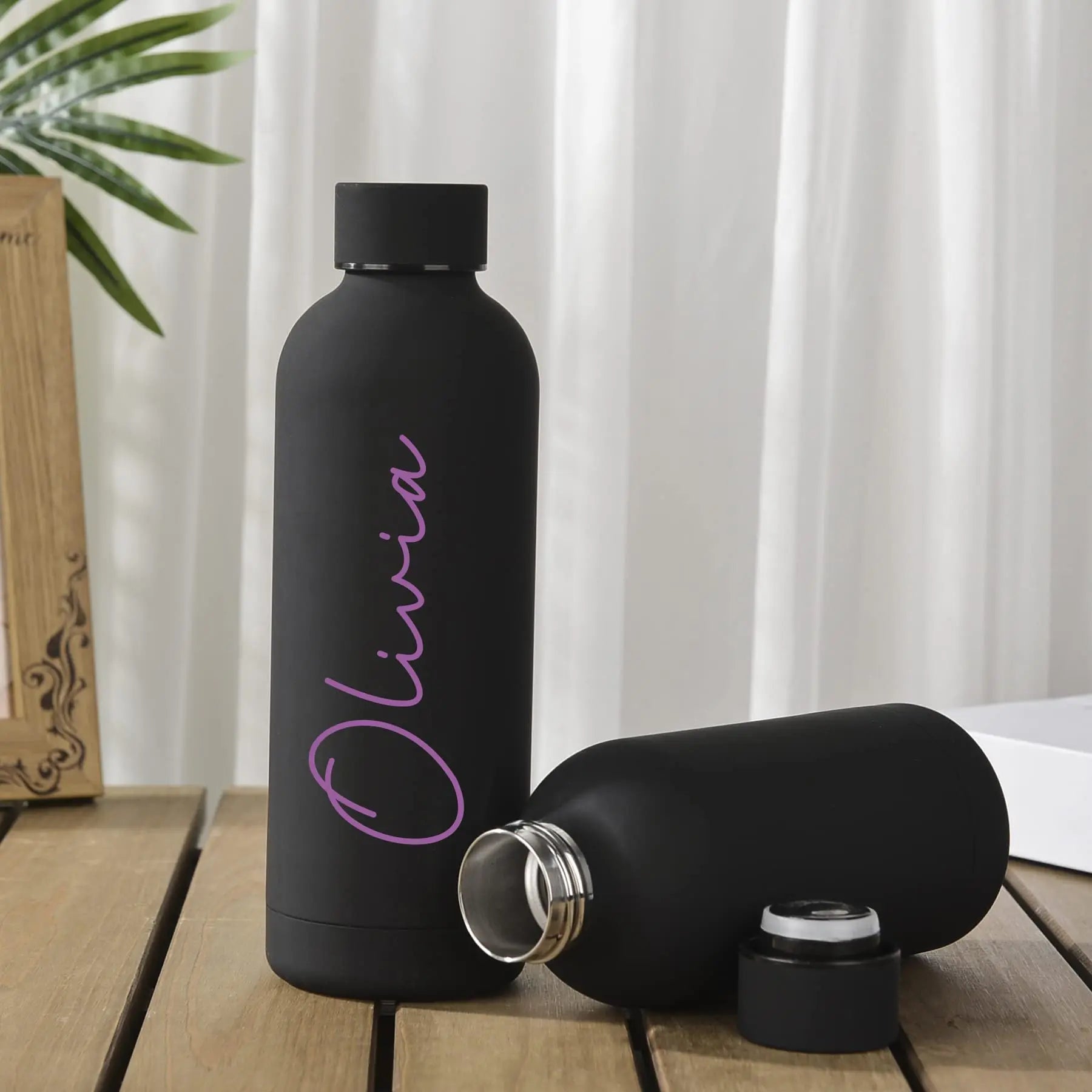 PersonalFlask Custom Engraved Stainless Steel Water Bottle – Insulated Thermos