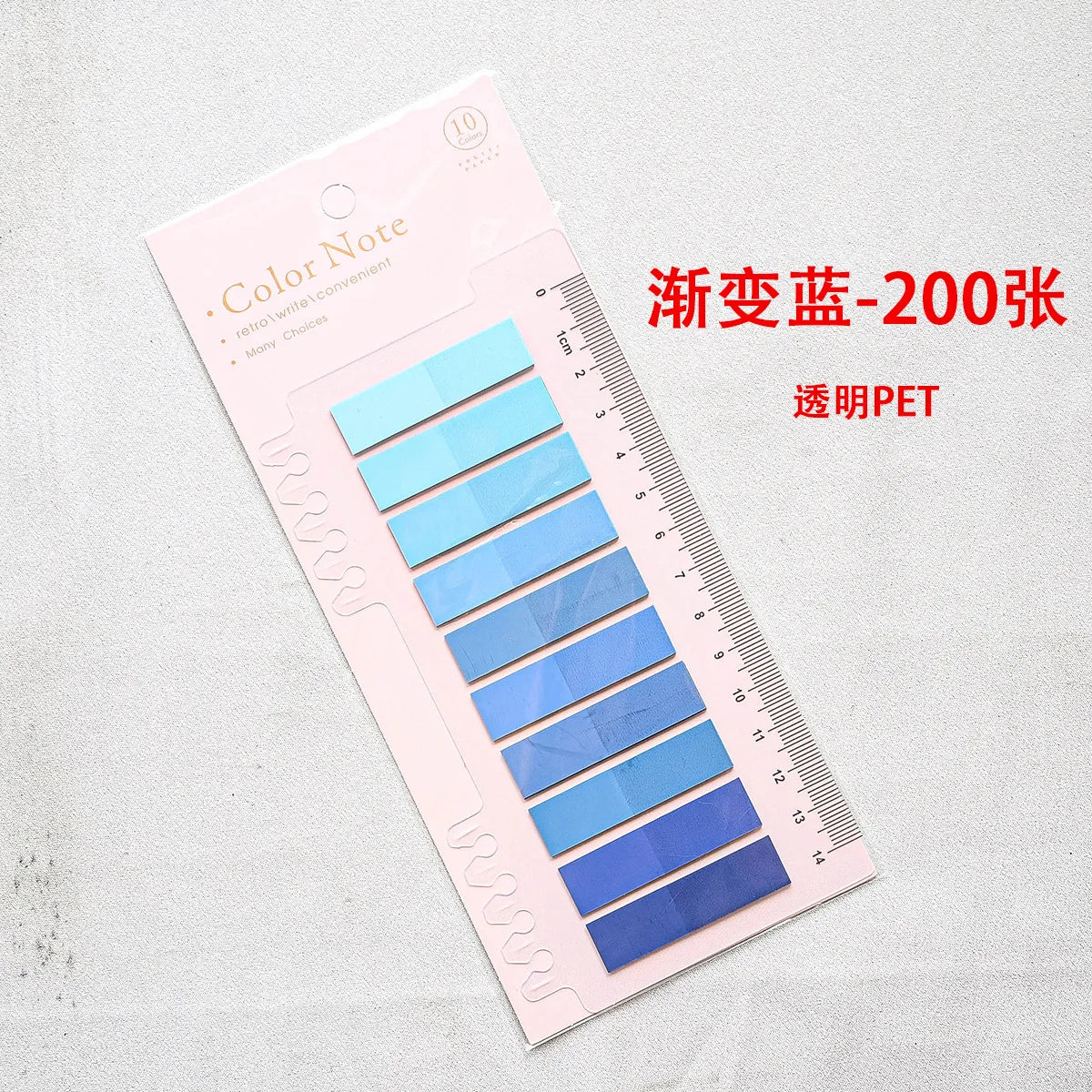 ClearNote 200-Sheet Transparent Sticky Notes – Self-Adhesive Reading Tabs