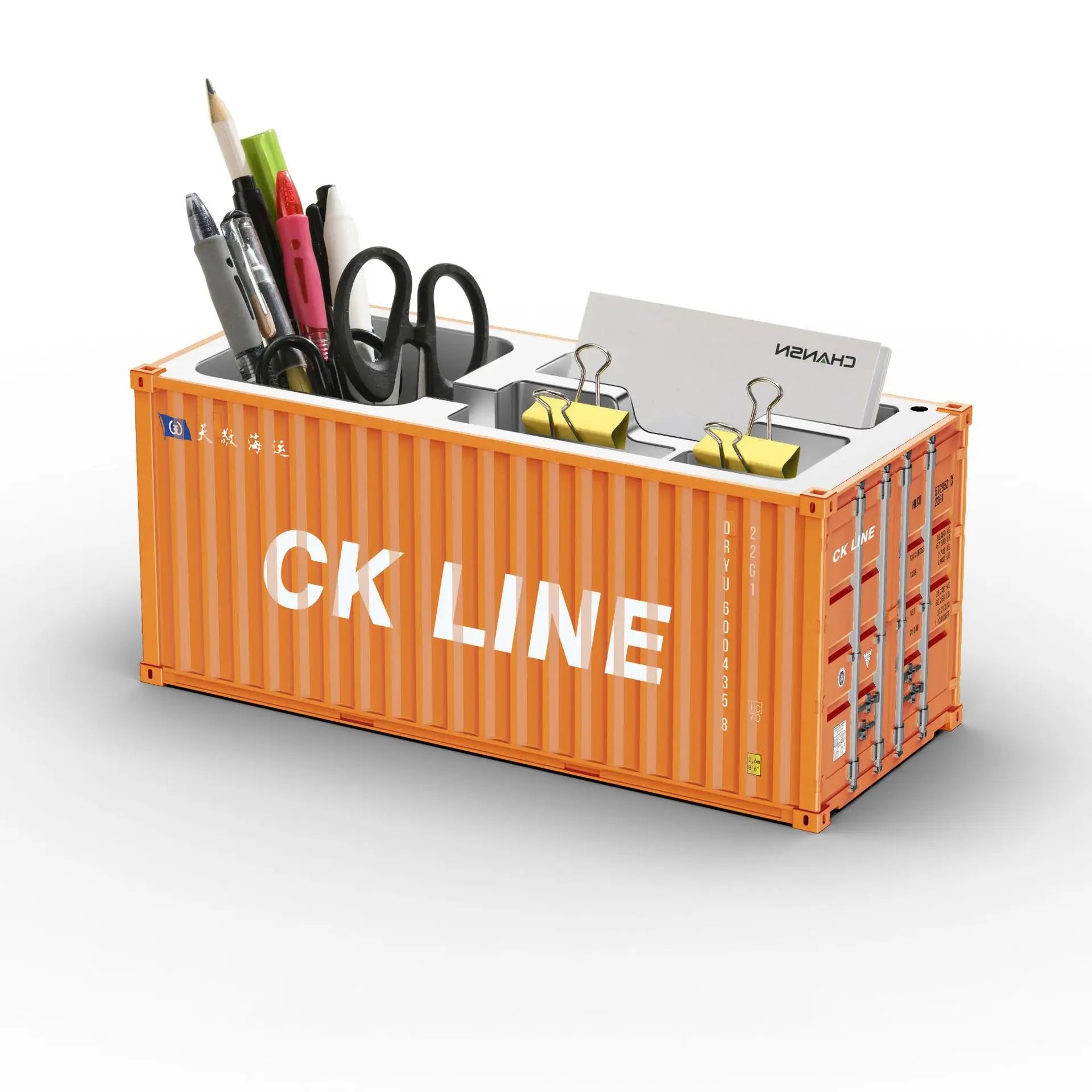ContainerDesk Miniature Shipping Container Pen Holder – Desk Organiser & Home Decor