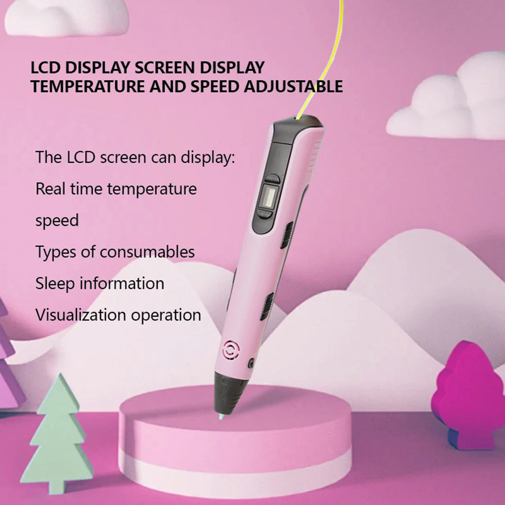 CreativePen 3D Printing Pen – Upgraded with 9M PLA Filament, Kids Birthday Gift
