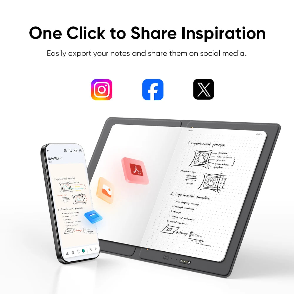 XPPen Note Plus Bluetooth Smart Notebook – A5, Battery-Free Pen, iOS & Android