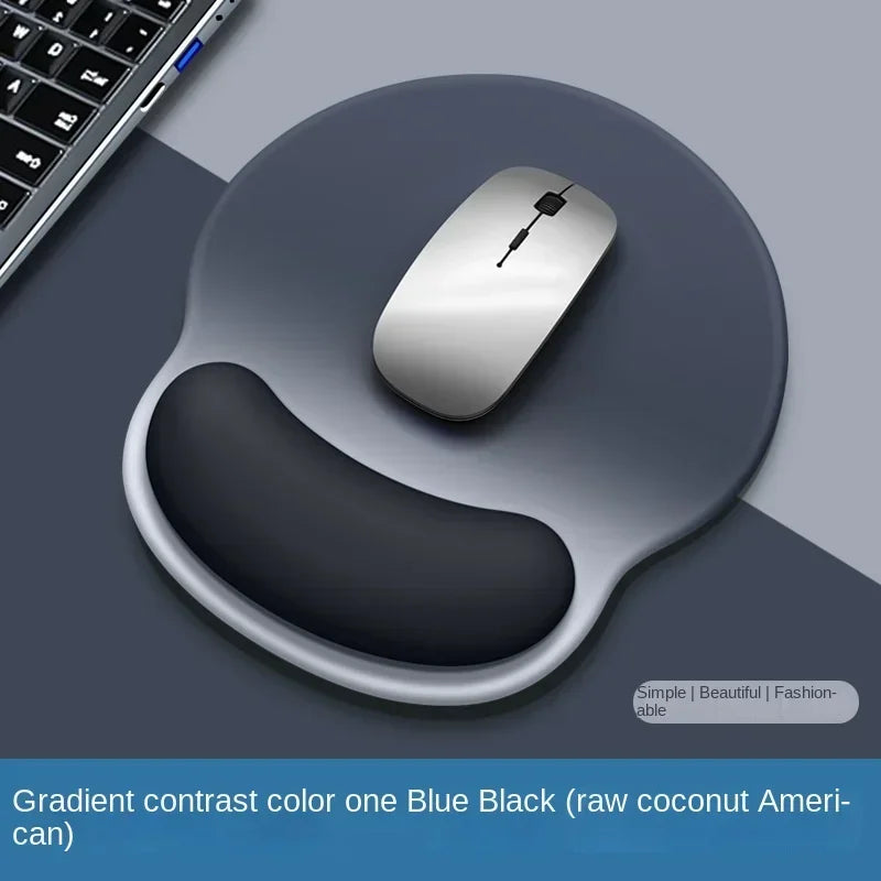 ErgoGlow Gradient Mouse Pad – Soft Wrist Support Non-Slip Silicone Desk Mat