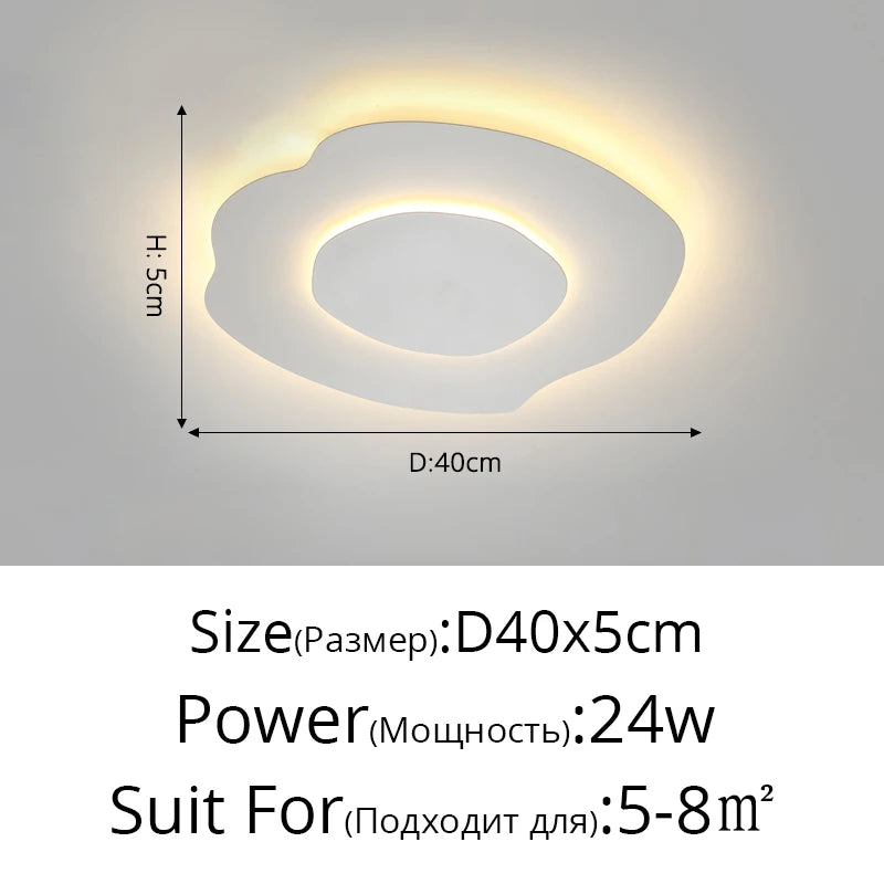SteadGlow Modern LED Ceiling Lamp – Dimmable Remote Control Light for Bedroom, Office & Living Room