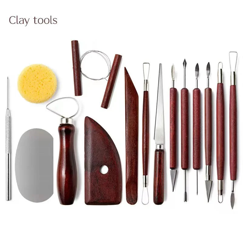 ClayKit Pottery & Clay Sculpting Tools Set – 5 to 61 Pieces with Carry Case