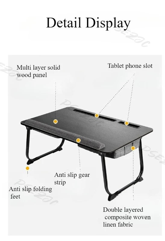 Multifunctional Lap Table Bed Small Table Foldable Table Lazy Notebook Stand