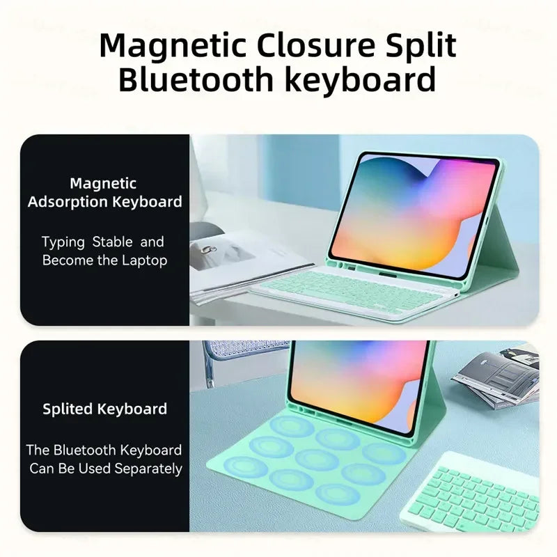 For IPad 10th Generation Case with Keyboard 10.9 Inch 2022 Covers Wireless Bluetooth Magnetic Leather for IPad 10 Case Funda