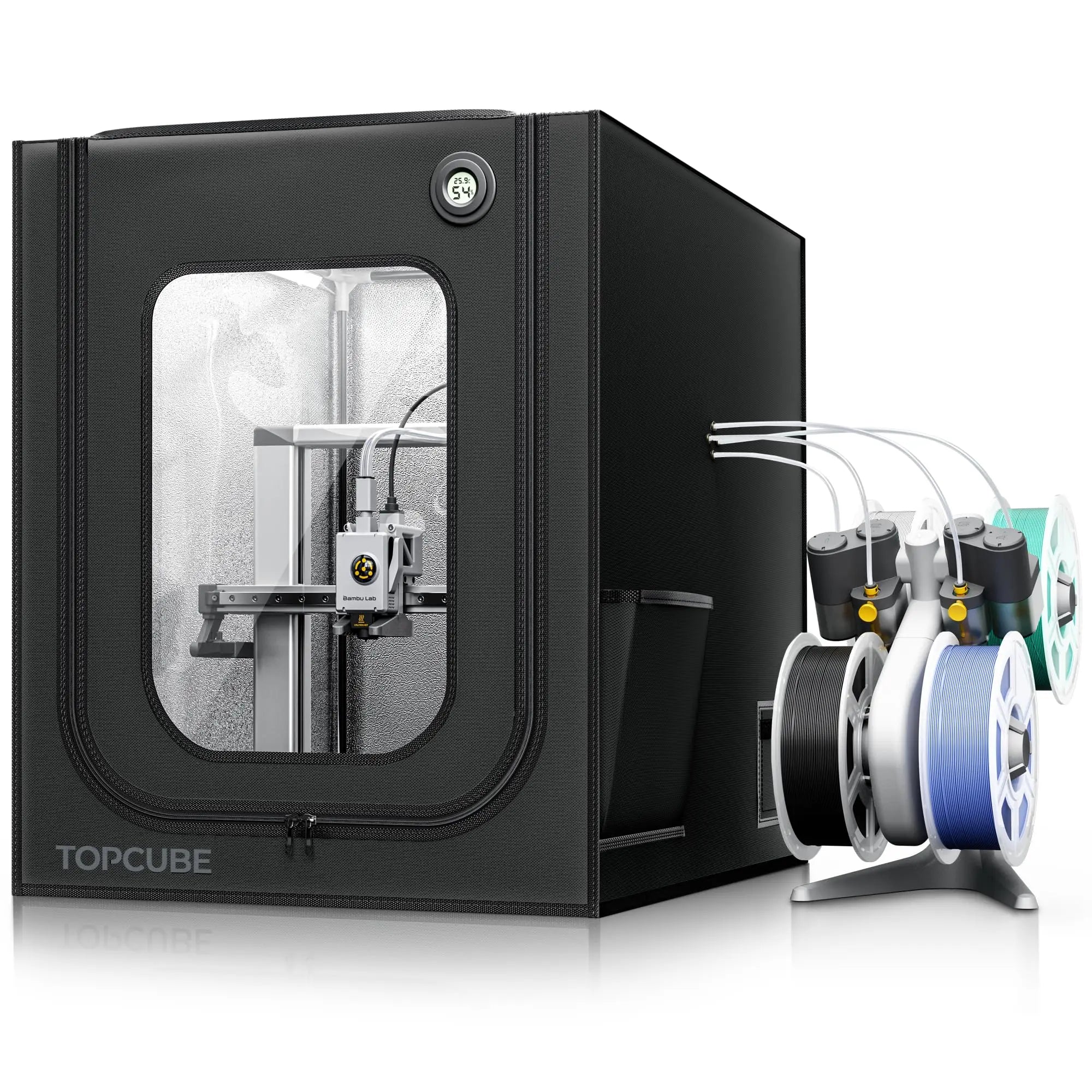 YOOPAI 3D Printer Enclosure for Bambu Lab A1 / A1 Mini – LED, Constant Temp & Fireproof