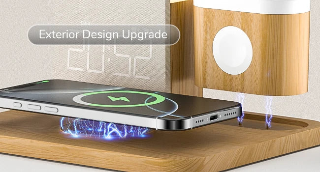 MagClock 7-in-1 MagSafe Alarm Clock – Wireless Charging for iPhone, Watch & AirPods