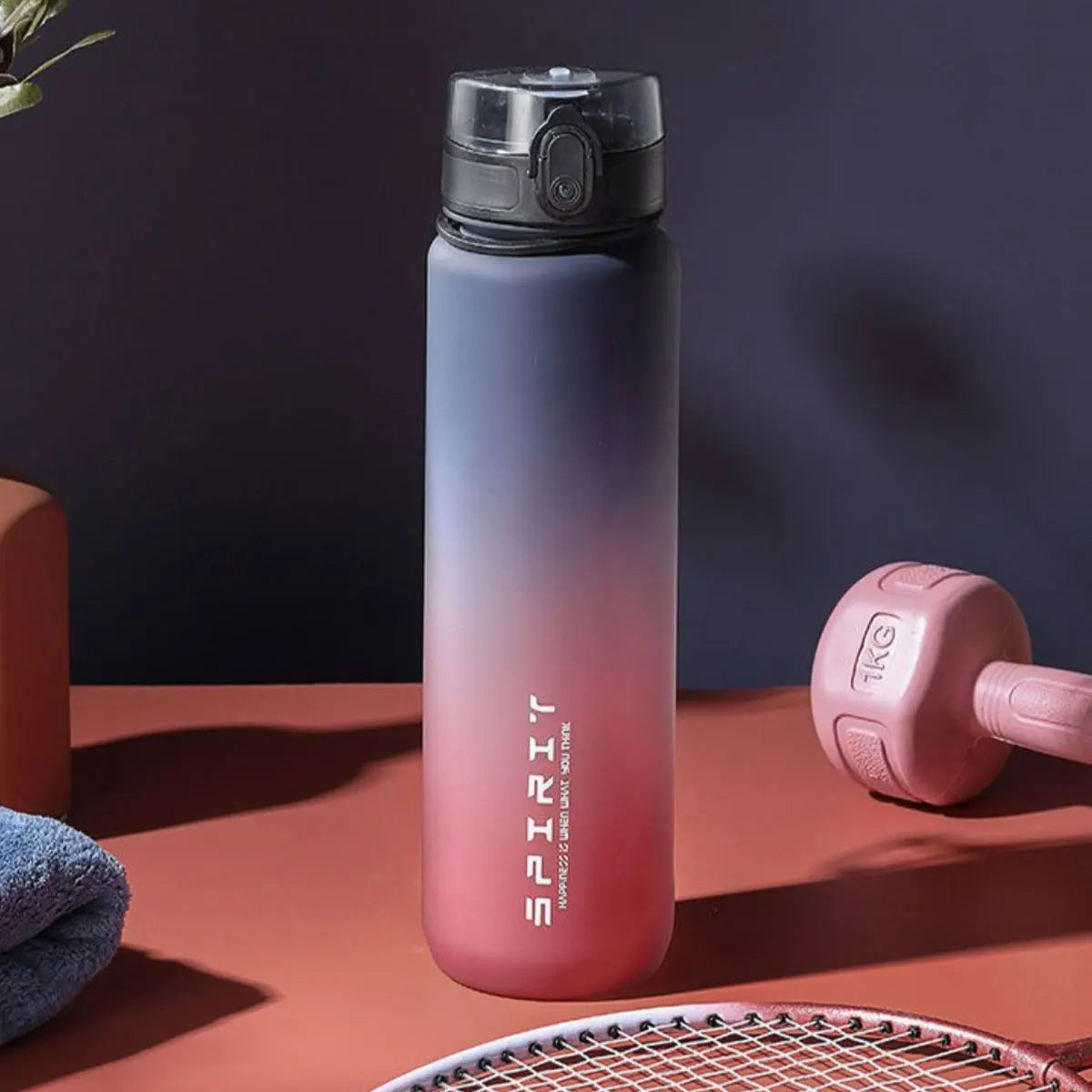 GradientSip Water Bottle – 600ml / 750ml / 1000ml, Outdoor & Gym
