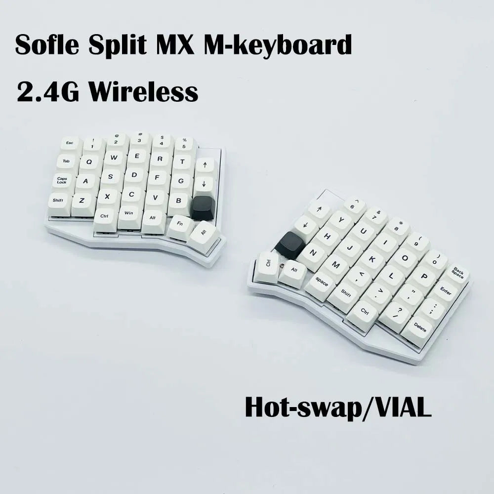 SofleFlex Pro – Hot-Swap Split Mechanical Keyboard | Wireless + VIAL Programmable