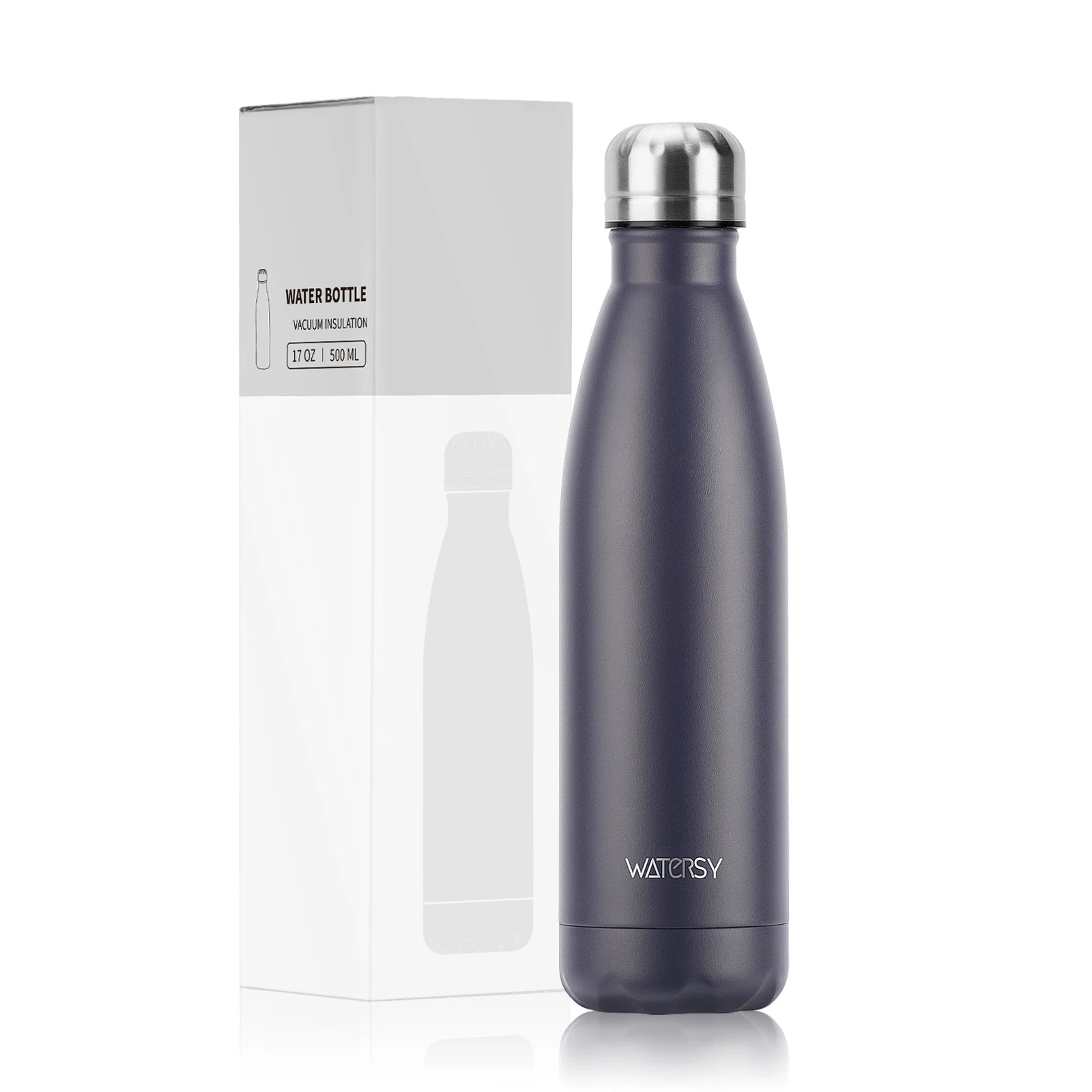 WATERSY 500ml Stainless Steel Vacuum Flask – Insulated Thermos for Coffee & Sport
