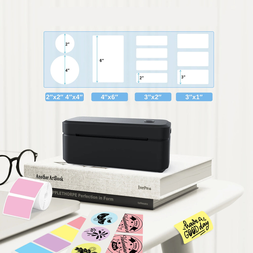 Marklife X4 Portable Bluetooth Thermal Label Printer – Auto-Detect 4x6 Shipping Printer for Small Business