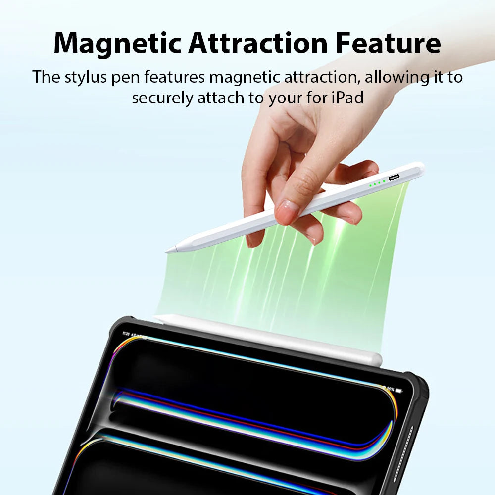 For Apple Pencil For iPad A16 Pro 13 11th M5 M4 12.9 Air 11 M3 M2 5 4 3 Stylus Pen 10 9 10th 9th Generation Mini 7 6 Touch Pens