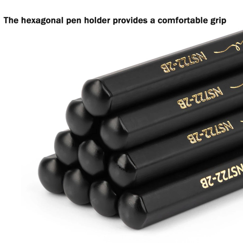 ClassicHB 10-Pack 2B/HB Wooden Pencils – Standard Writing & Sketching Pencils