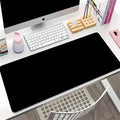 Black and White Mouse Pad Gaming Keyboard Solid Color Laptop Desk Carpet Pc Keyboard Mousepad Speed Deskmat Stitch Things Mats