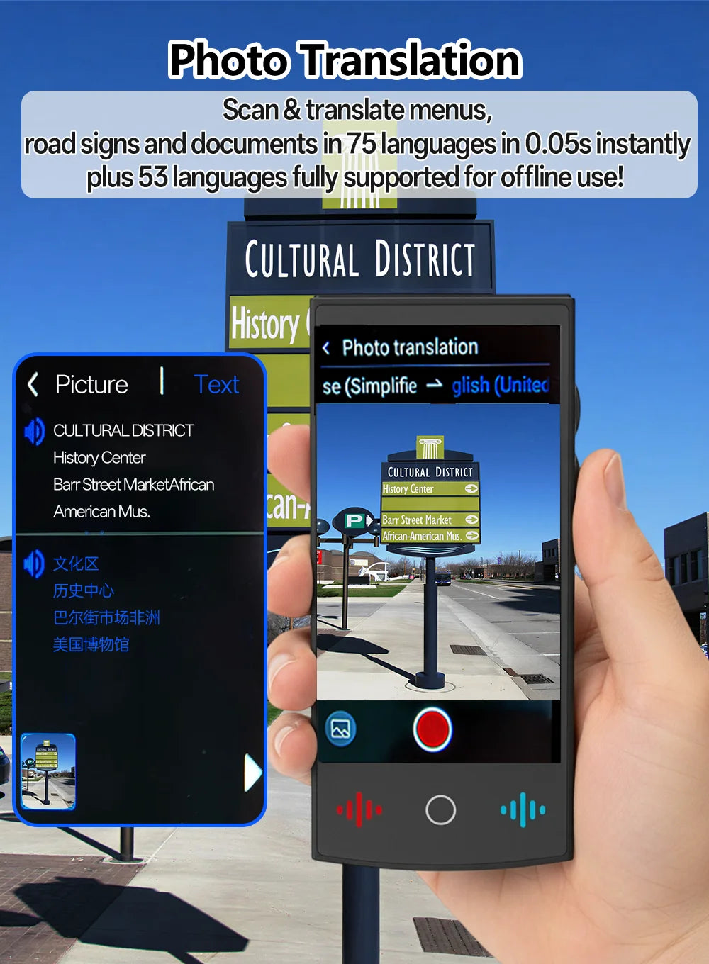 TravelTalk T26 AI Translator – 160 Languages, ChatGPT, Real-Time Business Translation
