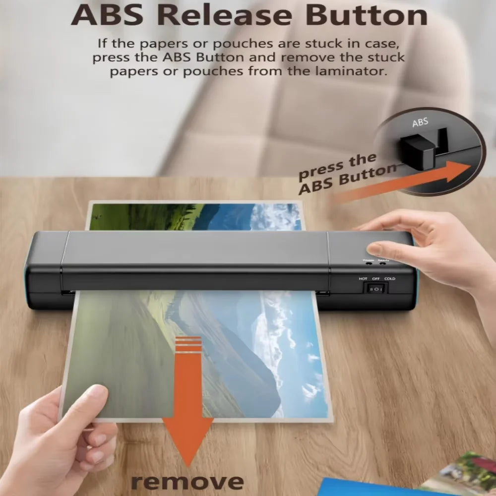 SealPro 9" Hot & Cold Laminator Kit – Fast A4 Laminating Machine with 10 Pouches for Home, School & Office