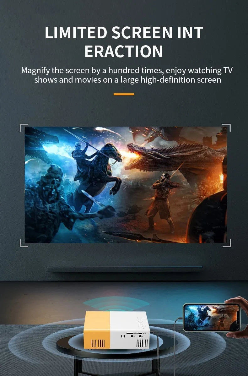 MiniBeam Portable 1080P Home Projector