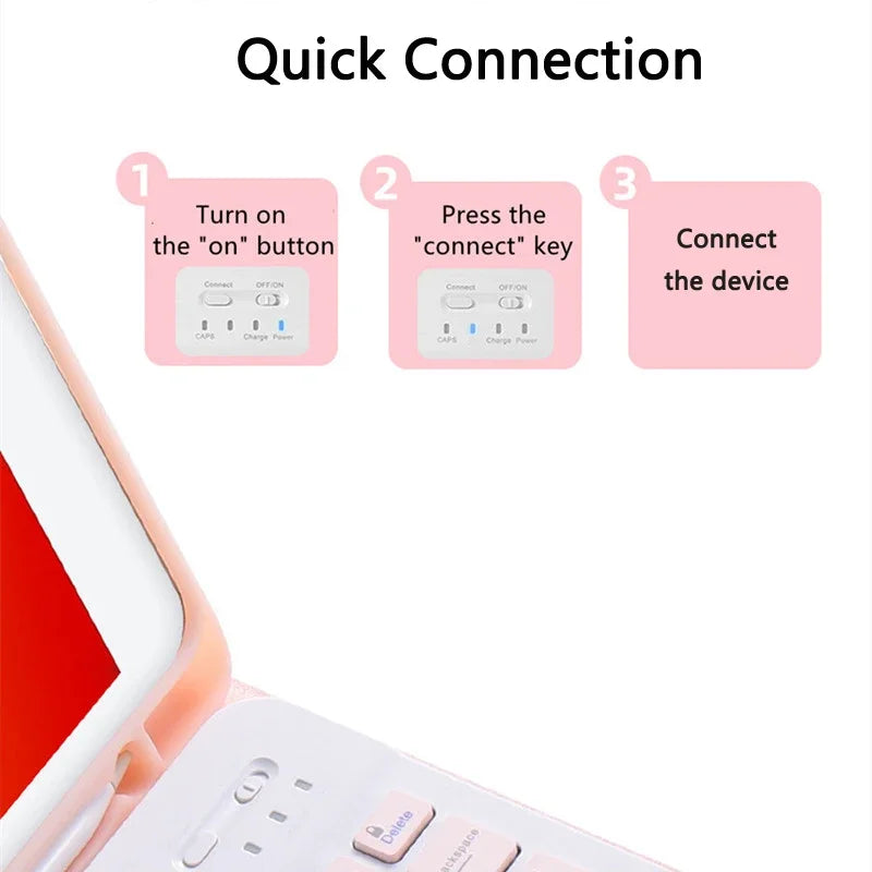 For IPad 10th Generation Case with Keyboard 10.9 Inch 2022 Covers Wireless Bluetooth Magnetic Leather for IPad 10 Case Funda