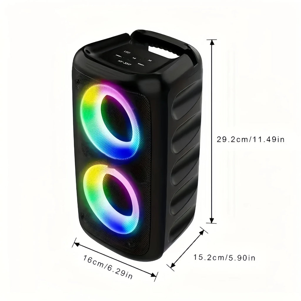 SingBox Pro – Wireless Karaoke Bluetooth Speaker with Mic, LED Party Lights, FM Radio & TWS Pairing