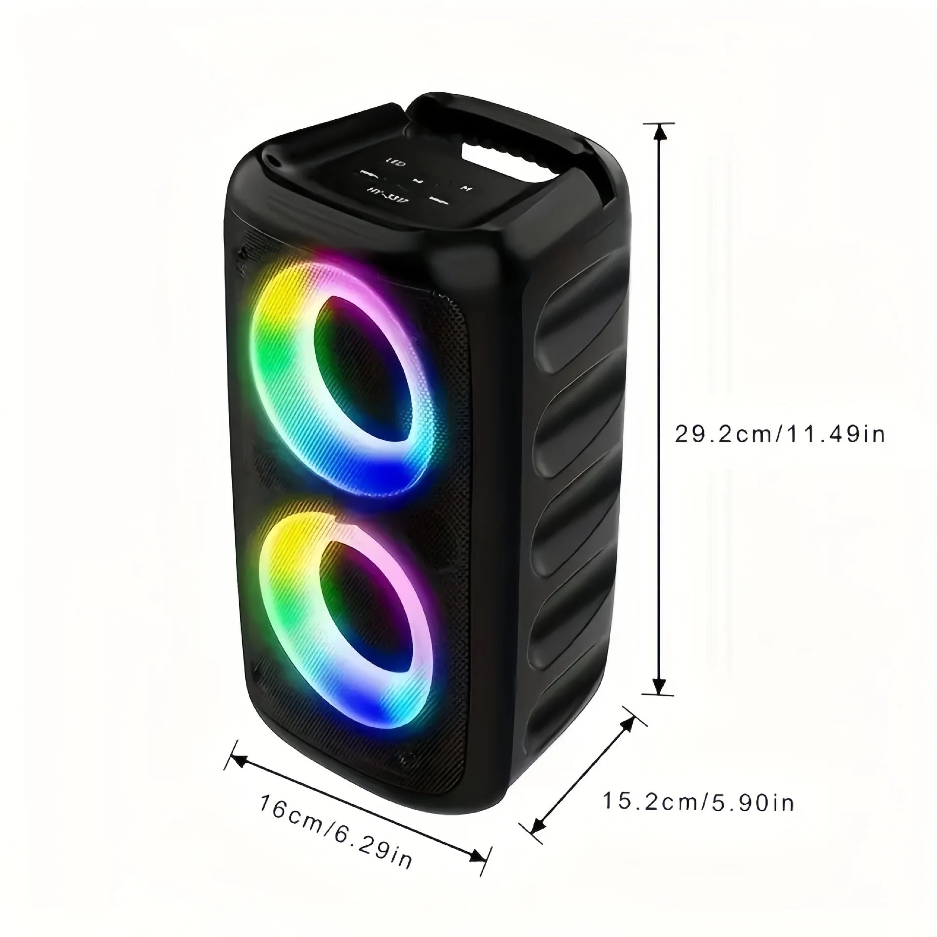 SingBox Pro – Wireless Karaoke Bluetooth Speaker with Mic, LED Party Lights, FM Radio & TWS Pairing