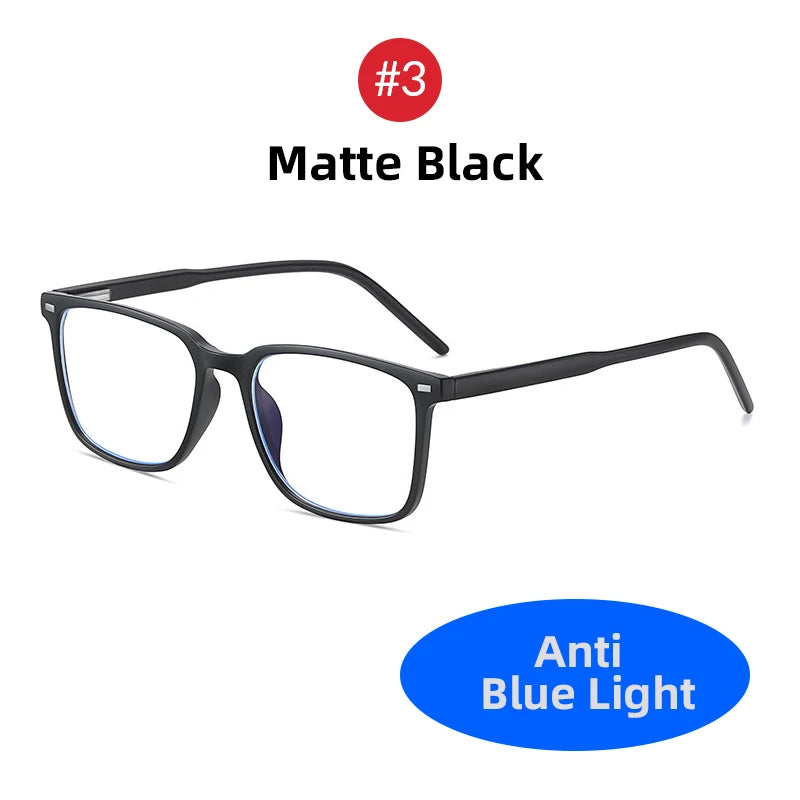 VIVIBEE Square Blue Light Blocking Glasses – TR90 Lightweight Computer Eyewear for Men & Women