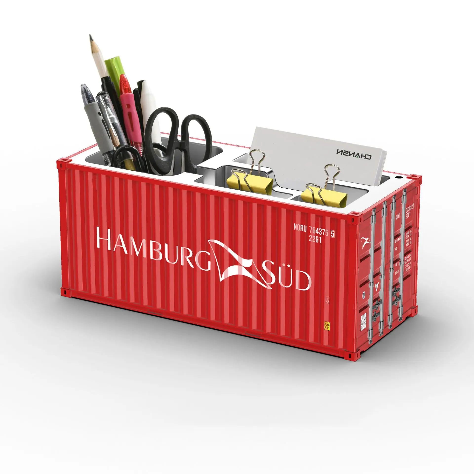 ContainerDesk Miniature Shipping Container Pen Holder – Desk Organiser & Home Decor