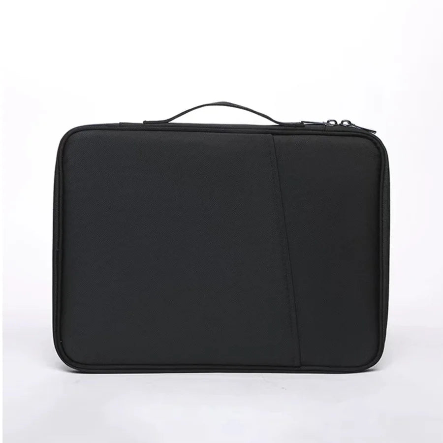 Tablet Sleeve Case with Handle – Fleece-Lined Waterproof Travel Bag with Accessory Pocket