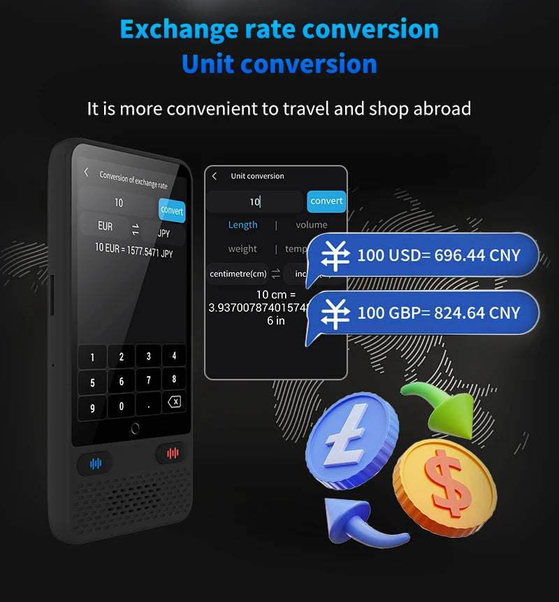 LinguaAI Voice Translator Device – 138 Languages, ChatGPT & Real-Time Two-Way