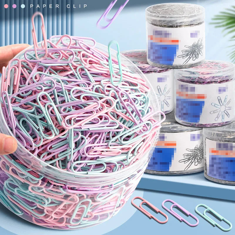 ColorClip 160-Pack Stainless Steel Paper Clips