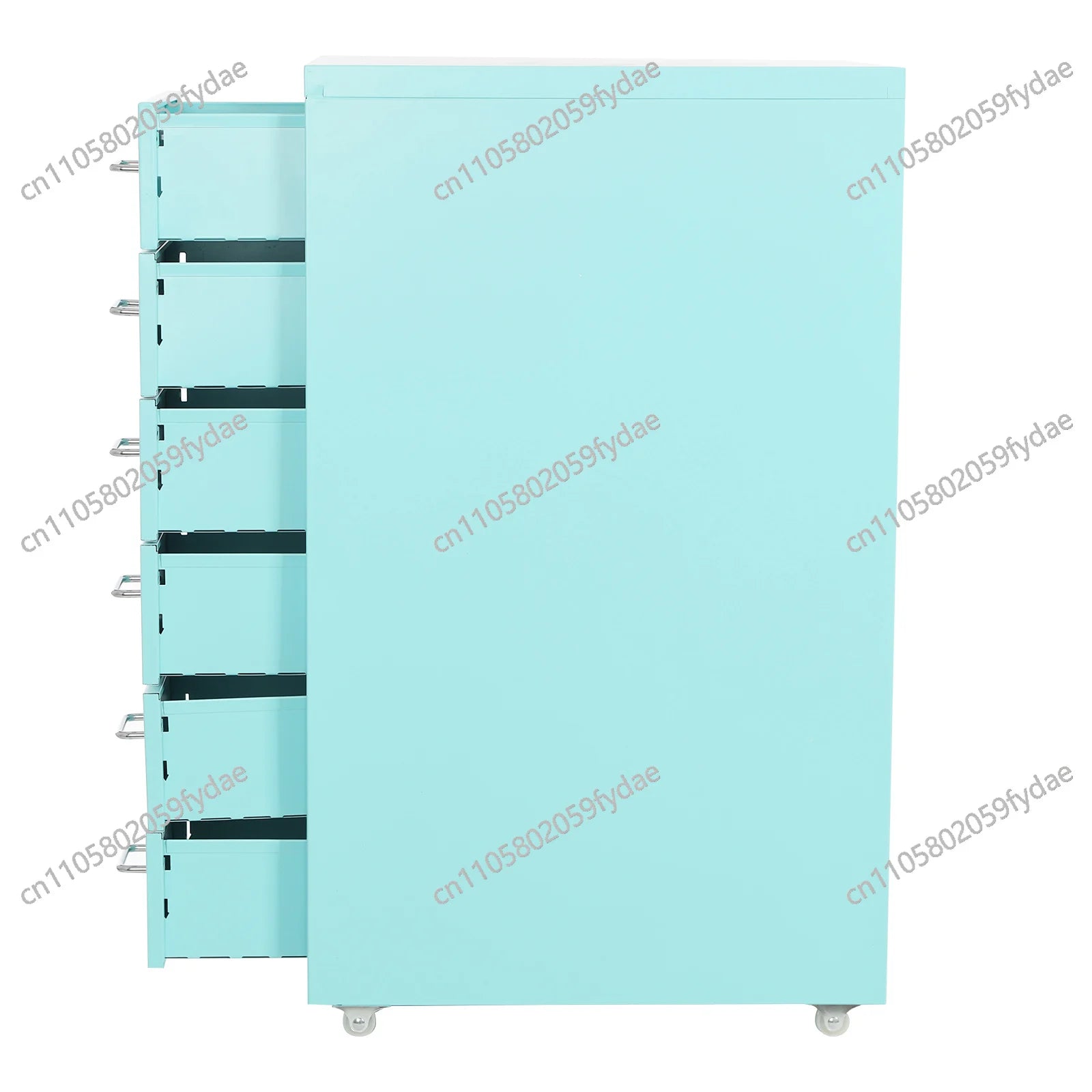6-Tiers: Vertical File Cabinet,Cold-Rolled Steel Metal File Cabinet  Filing Cabinet Blue in the Office, Study