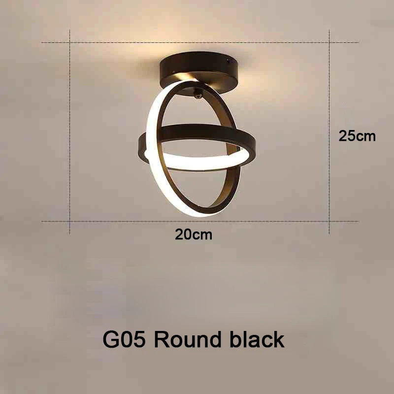 DuoRing LED Ceiling Light – Modern 2-Ring Design for Hallway, Balcony & Office