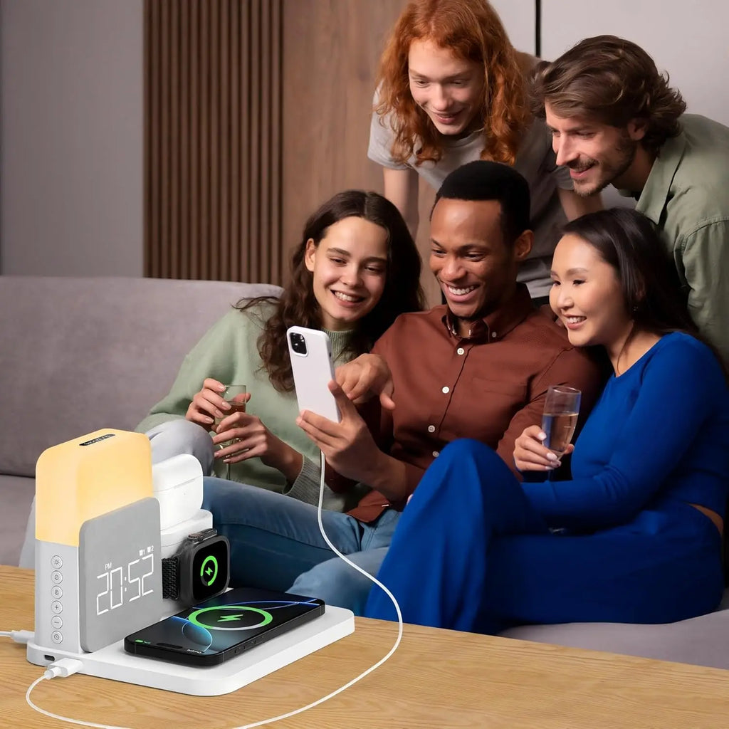 MagClock 7-in-1 MagSafe Alarm Clock – Wireless Charging for iPhone, Watch & AirPods