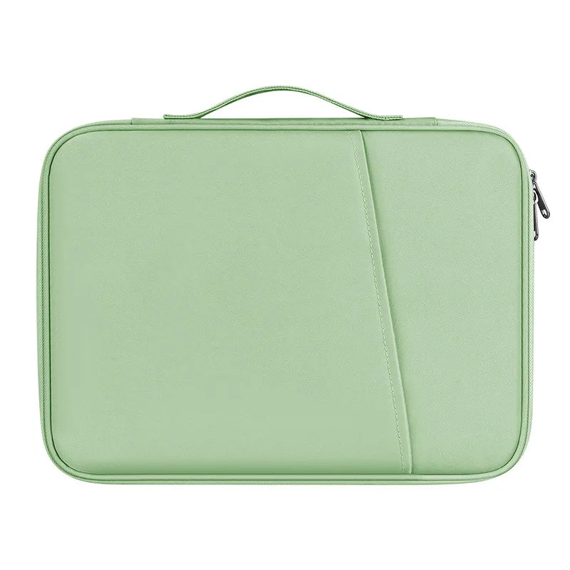 Tablet Sleeve Case with Handle – Fleece-Lined Waterproof Travel Bag with Accessory Pocket
