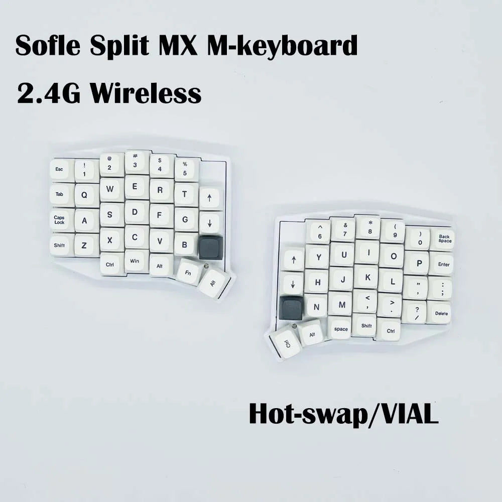 SofleFlex Pro – Hot-Swap Split Mechanical Keyboard | Wireless + VIAL Programmable