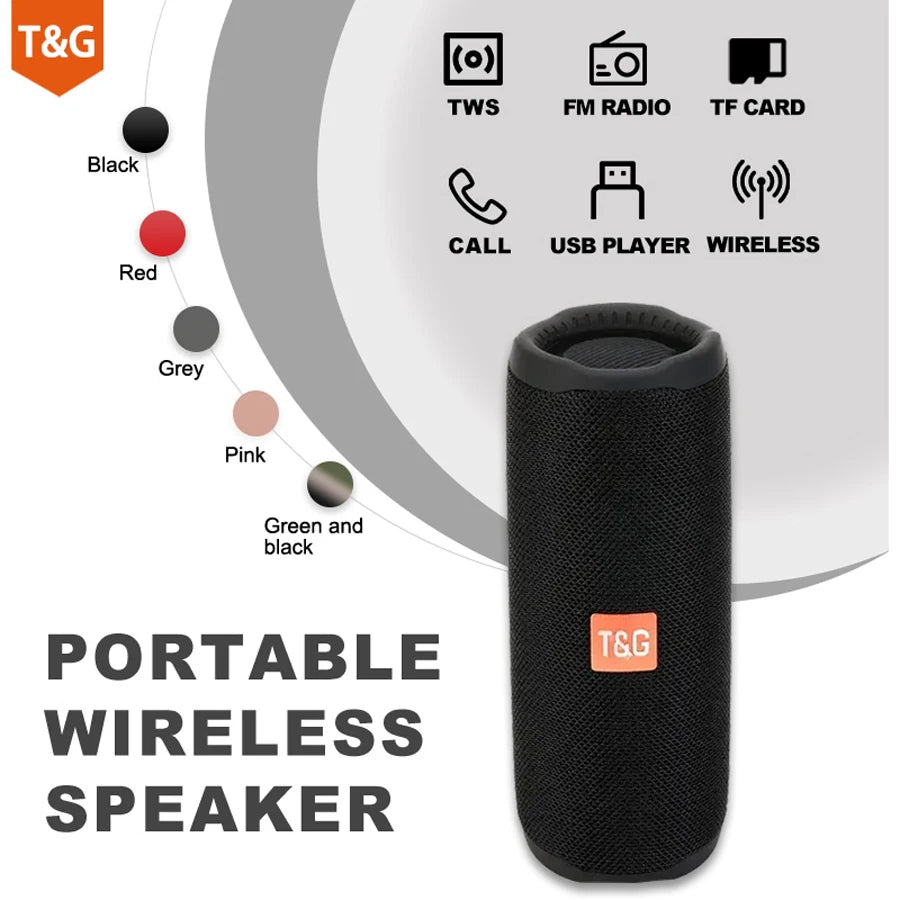 BoomBox Portable Wireless Bluetooth Speaker – FM Radio, Subwoofer & Hands-Free
