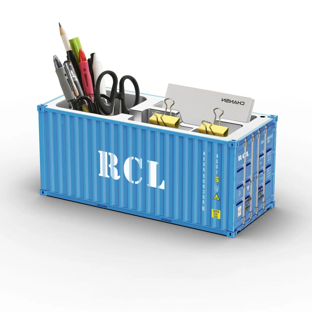 ContainerDesk Miniature Shipping Container Pen Holder – Desk Organiser & Home Decor