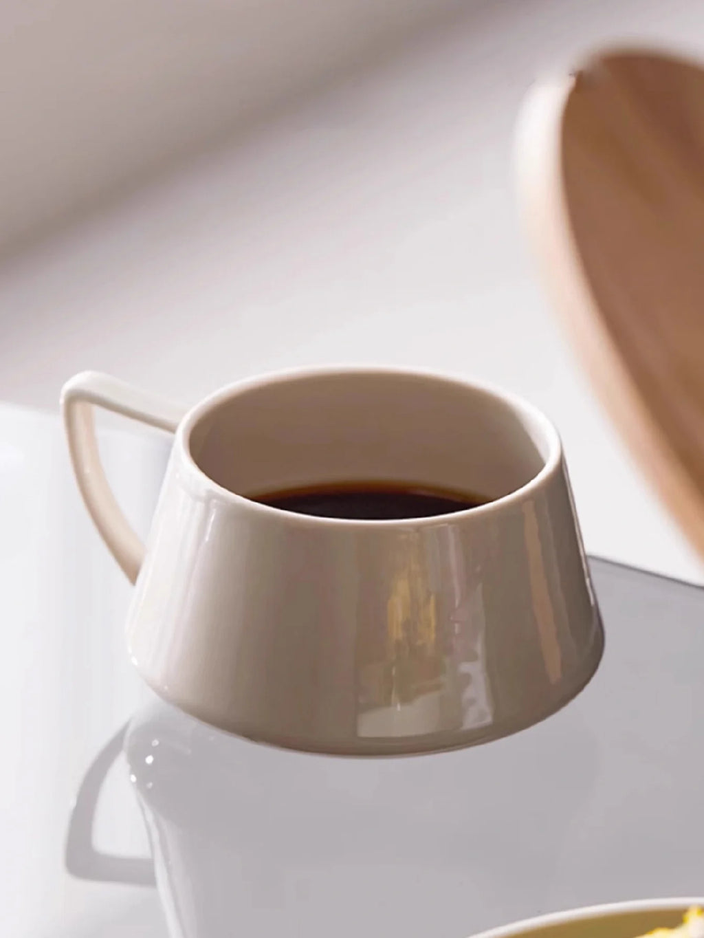 SaucerSip 320ml Ceramic Coffee Cup & Saucer – Elegant Office Tea Set