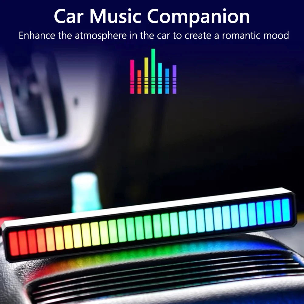 BeatSync RGB Sound Reactive LED Light – Voice Controlled Music Rhythm Lamp for Gaming, Desk & Home