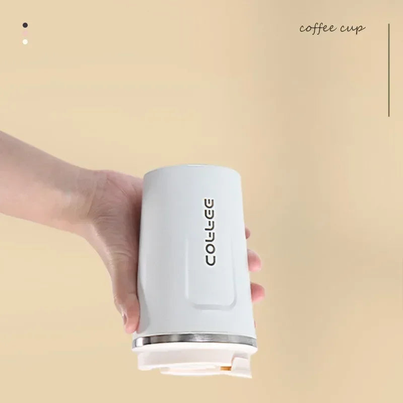 ThermoSip Stainless Steel Insulated Coffee Cup – 380ml / 510ml, Leak-Proof