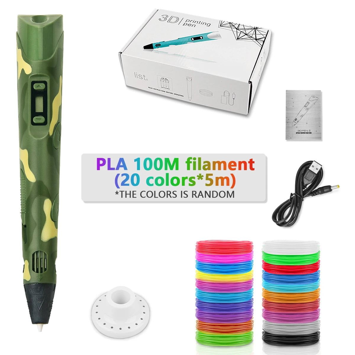DrawPen 3D Pen for Kids – DIY Drawing Set with PLA Filament, Birthday & Christmas Gift